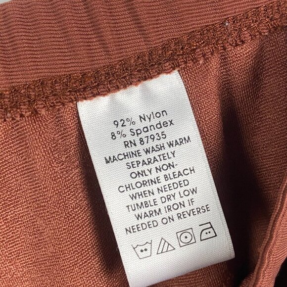 Susan Graver Essentials Lustra Knit Skinny Pants Size XL Petite Rust Pull On - Picture 5 of 9